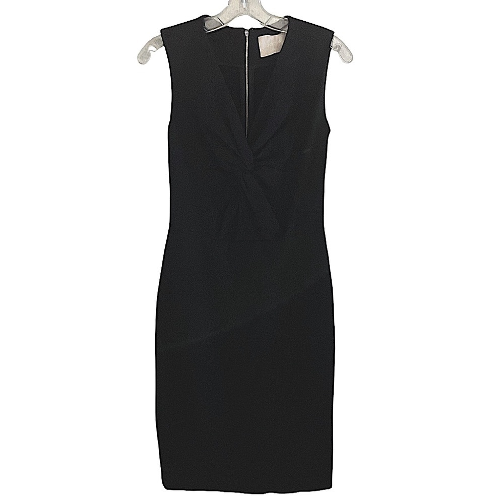 Jason Wu Twist Front Sleeveless Black Sheath Dress Designer LBD